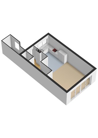 Plattegrond - Wakerdijk 76, 1446 BV Purmerend - Wakerdijk 76_Begane Grond_3D.jpg